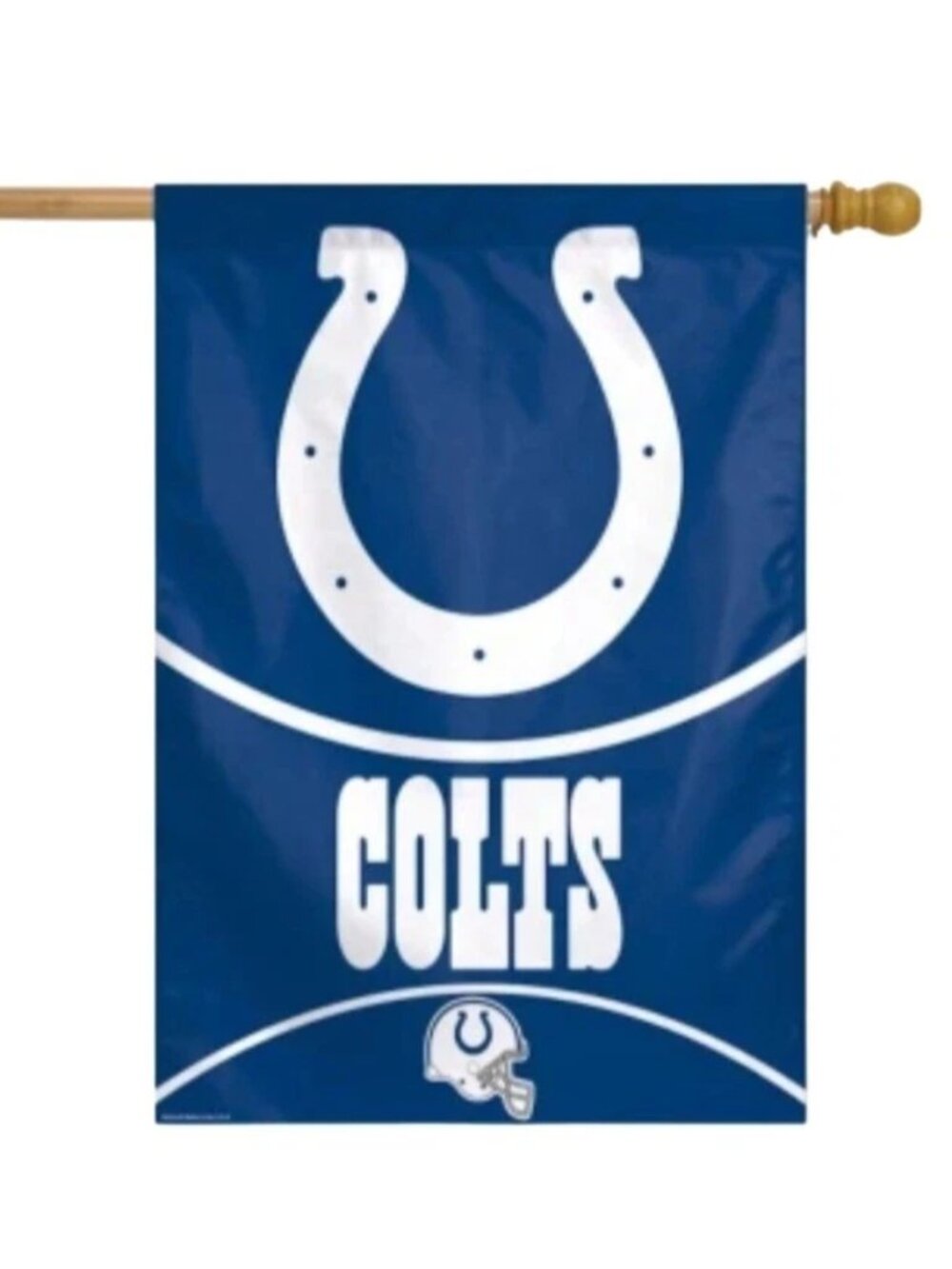 Indianapolis Colts Vertical Flag Indoor Outdoor 27” X 37” Mancave Bar Banner